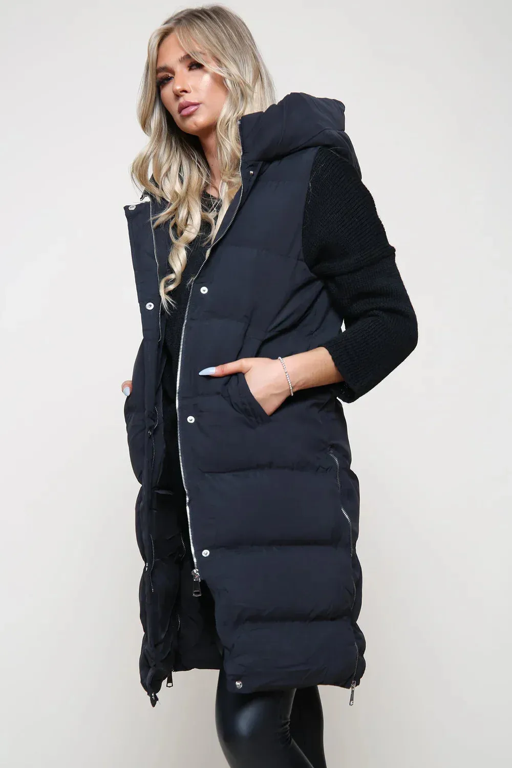Longline Puffer Gilet