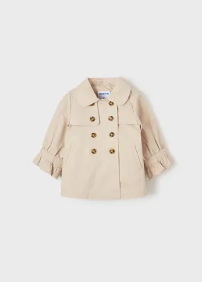 Mayoral Baby girls Almond trench coat