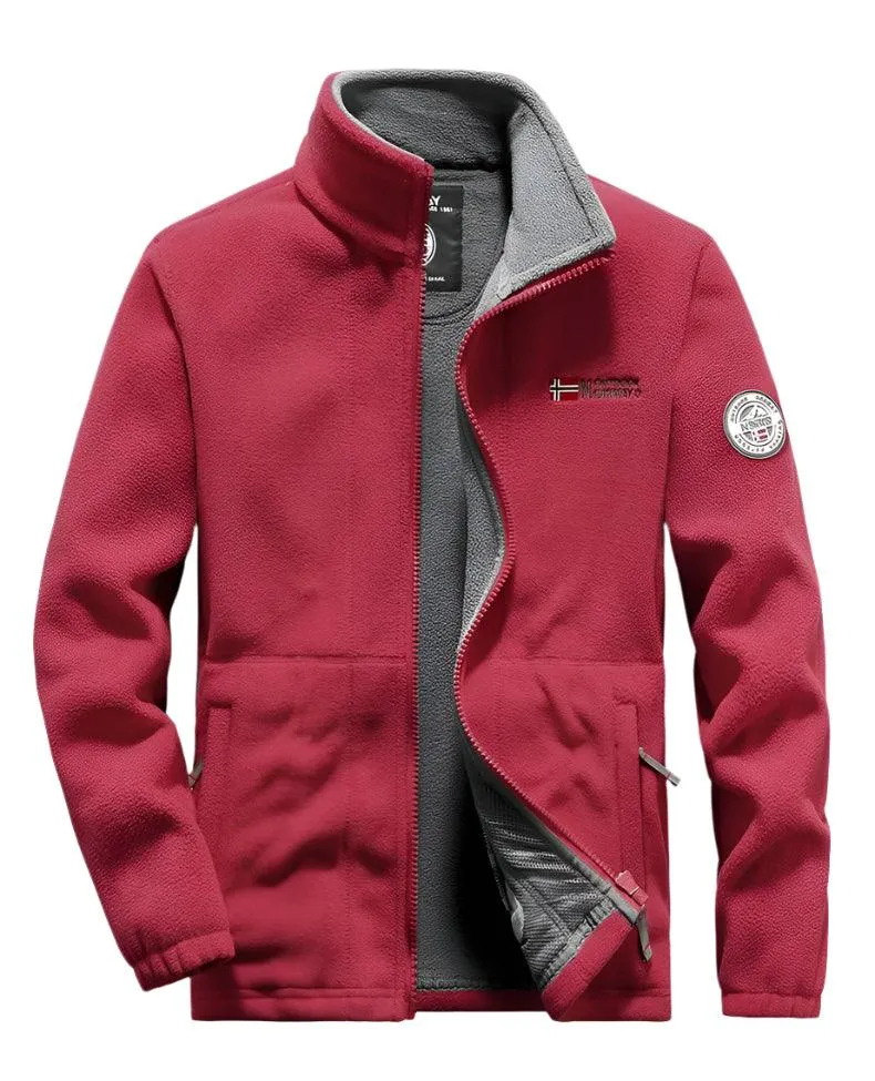 Men’s Thicken Polar Fleece Jacket – Warm and Casual Autumn/Winter Outerwear