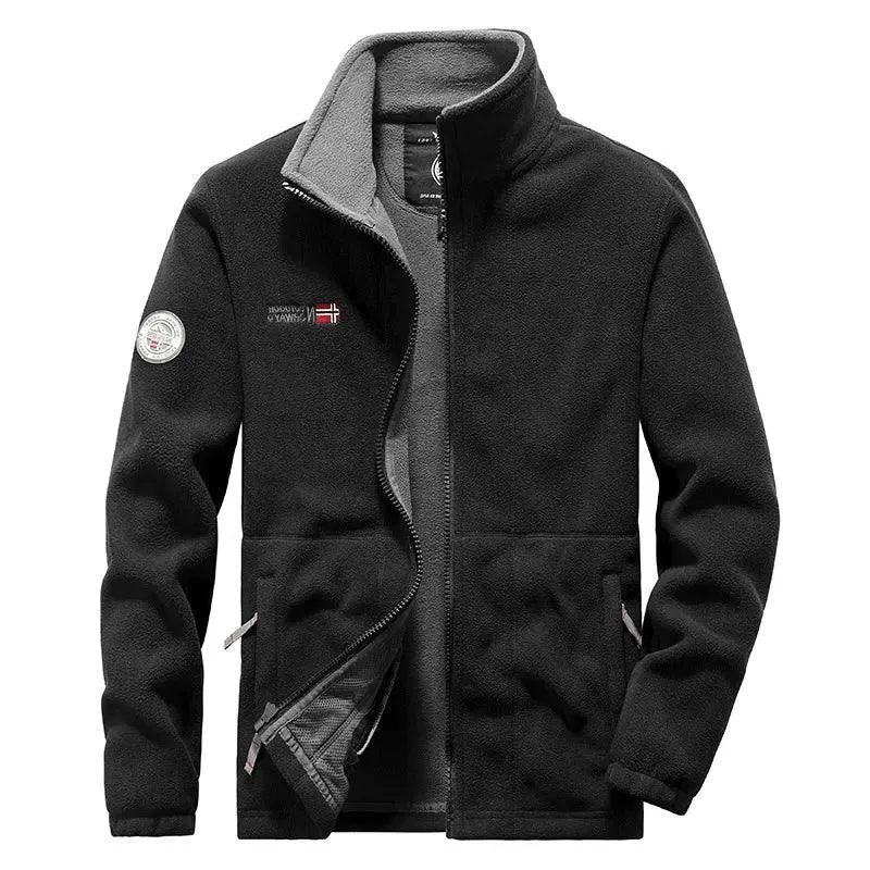 Men’s Thicken Polar Fleece Jacket – Warm and Casual Autumn/Winter Outerwear