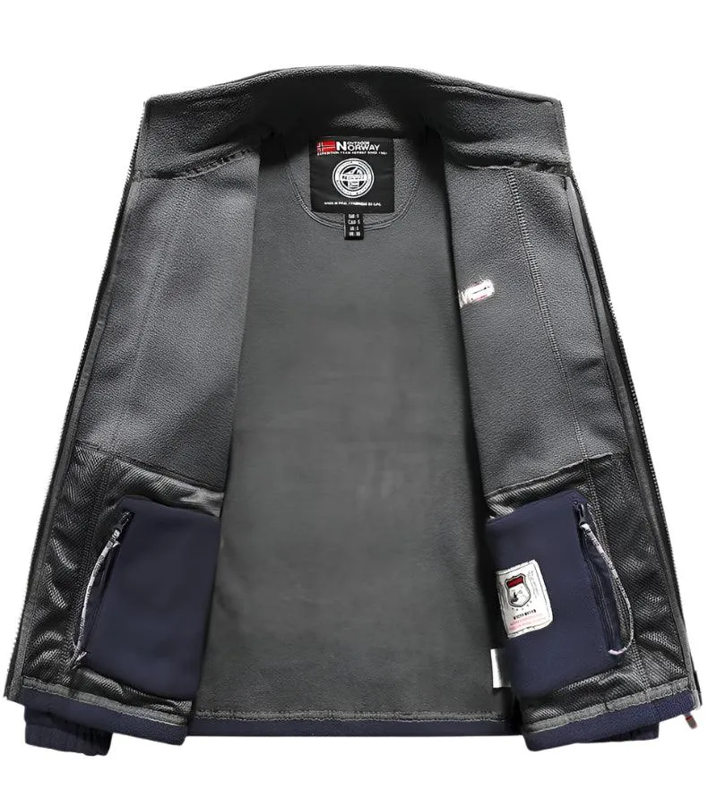 Men’s Thicken Polar Fleece Jacket – Warm and Casual Autumn/Winter Outerwear