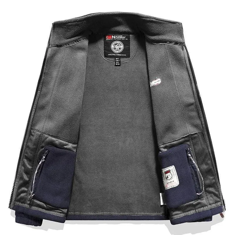 Men’s Thicken Polar Fleece Jacket – Warm and Casual Autumn/Winter Outerwear