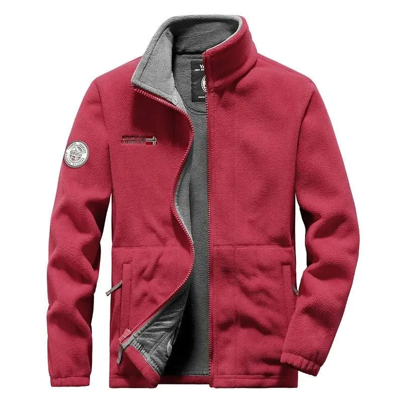 Men’s Thicken Polar Fleece Jacket – Warm and Casual Autumn/Winter Outerwear