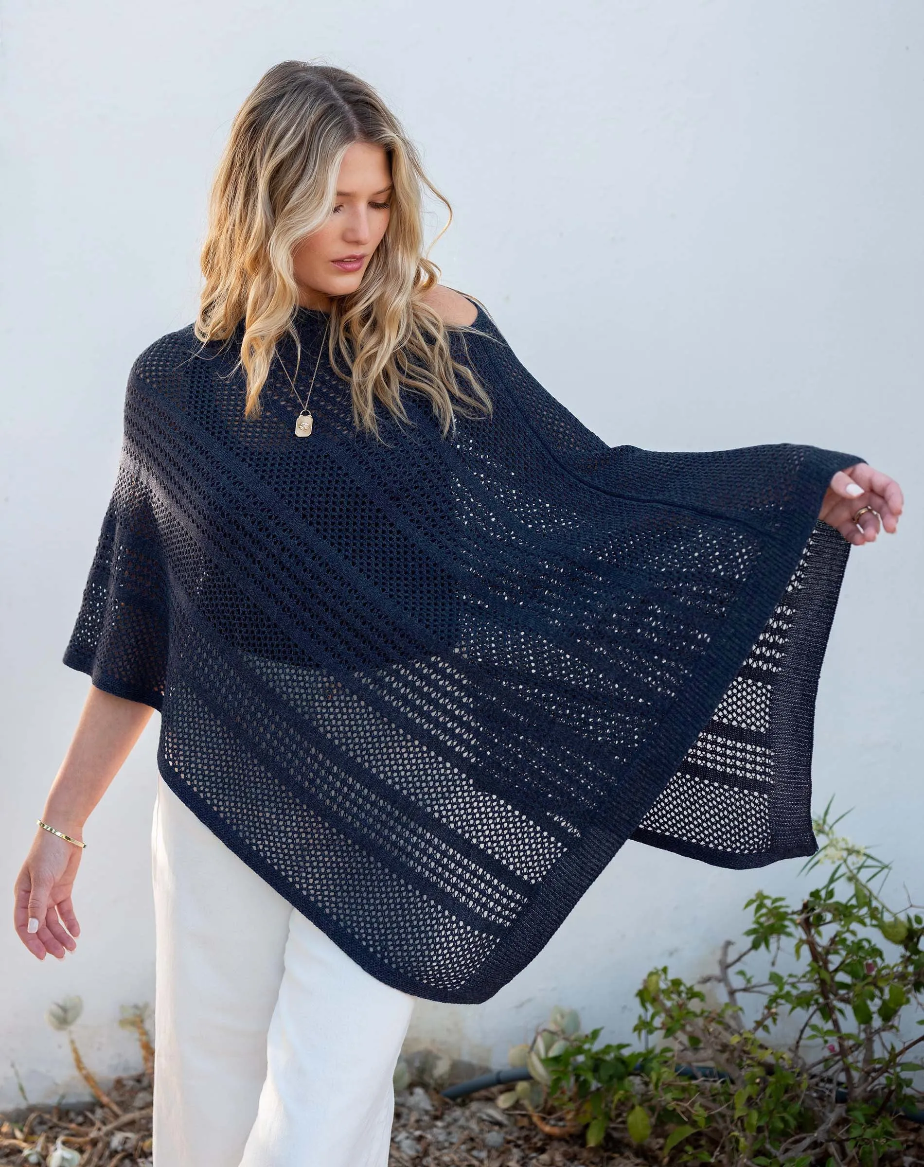 MERSEA - CELESTE CROCHET PONCHO