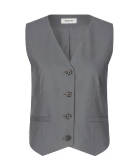 Modstrom Gale gilet getailleerd Grijs