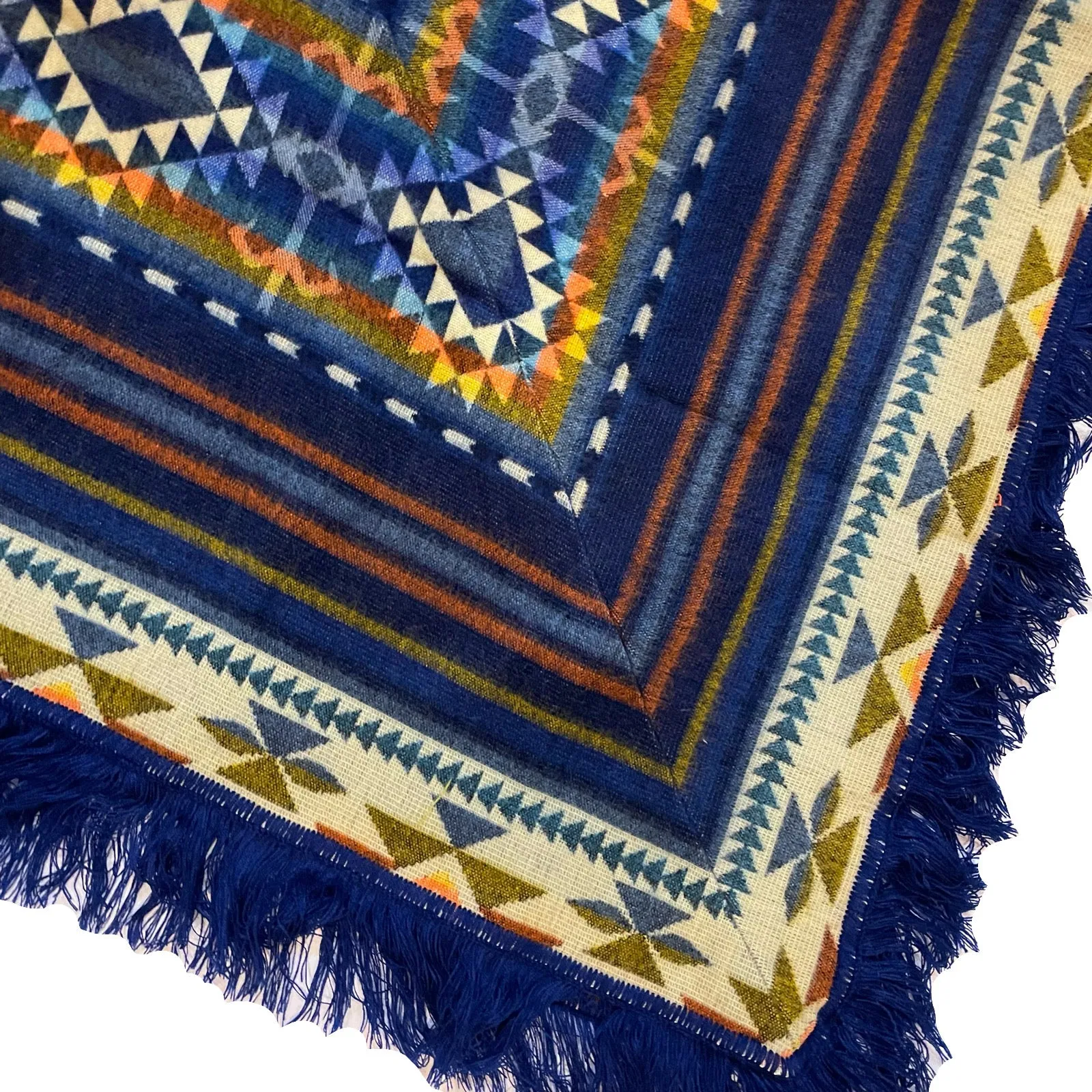 Ocean Ave OOAK Fringe Button Front Poncho