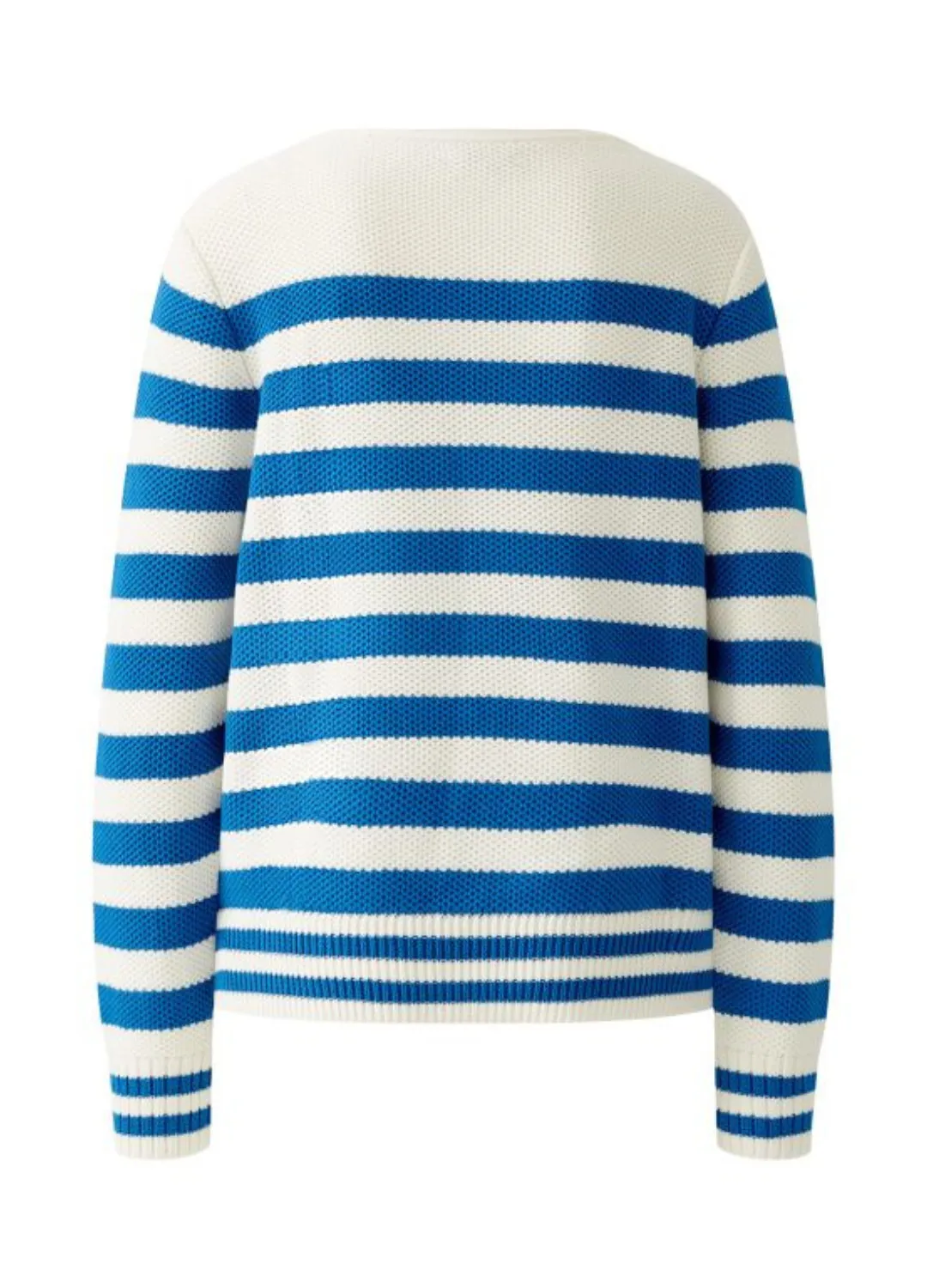 Oui - Light Blue Stripe Knit Jumper
