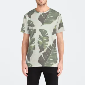 Palm Leaves Mens Crew Tee