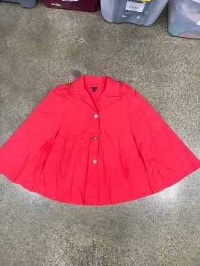 Poncho By Ann Taylor In Red, Size: M