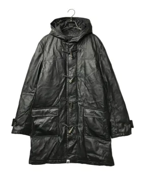 [Pre-owned] A BATHING APE Cow Leather Duffle Down Coat A BATHING APE Abasing Ape Nowhere