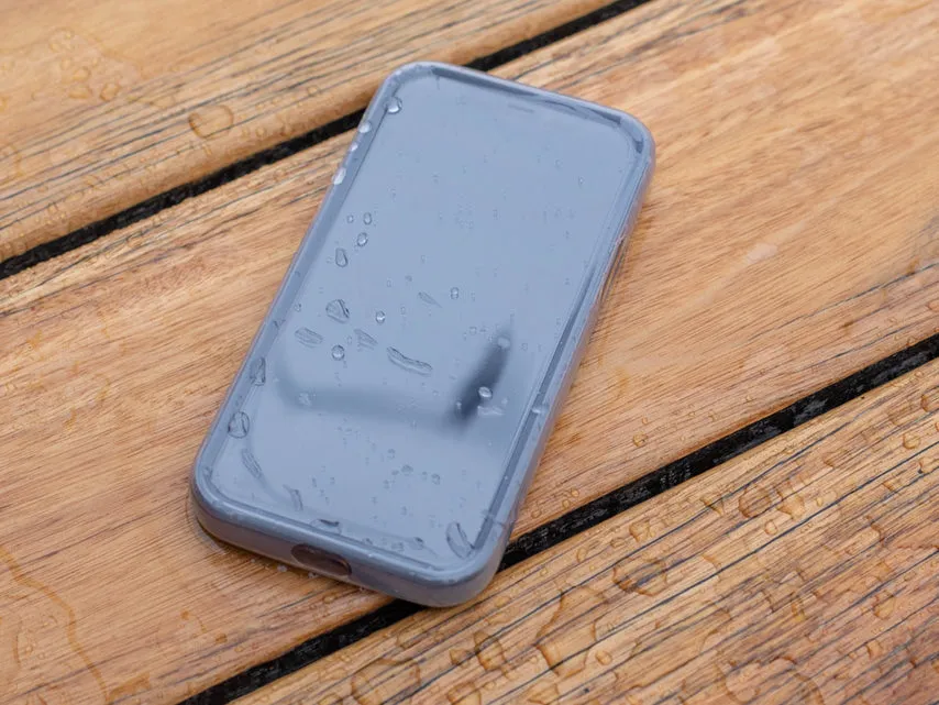Quad Lock - iPhone 13 Pro Max Outdoor Soft Cover Rubber Protective Cover Poncho (QLC-PON-IP13L) - Transparent