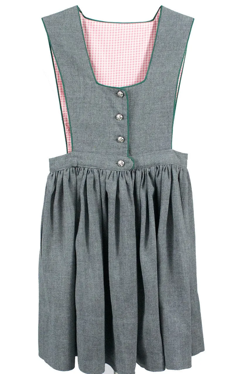 Rare Countess Nemes Vintage Children's Grey Wool Jumper Dress & Jacket