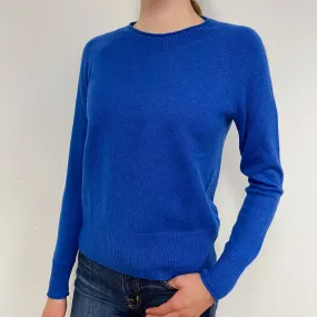 Royal Blue Cashmere Crew Neck Jumper