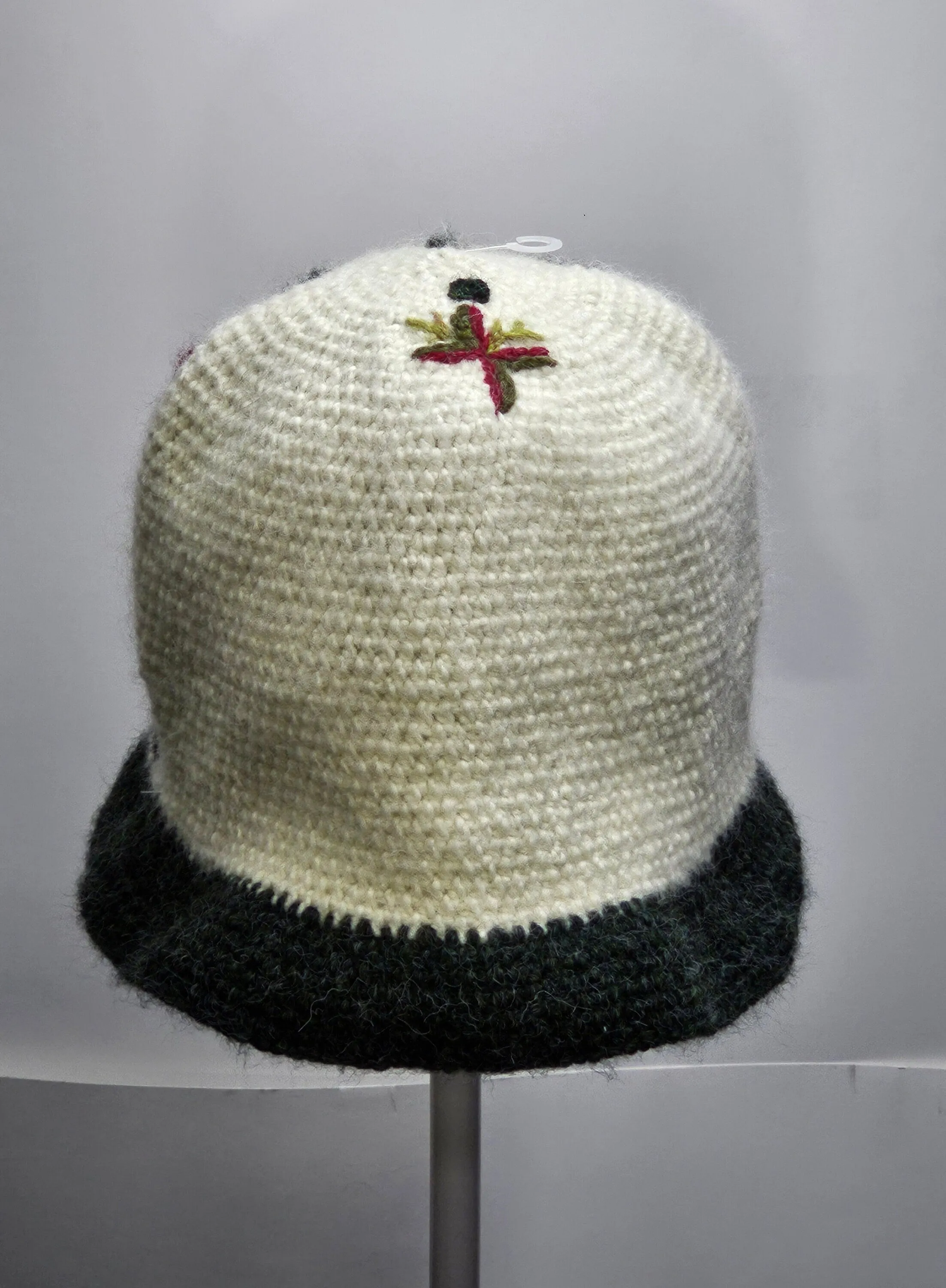 Sugar skull day of the dead bucket hat knit winter ski snowboard unisex