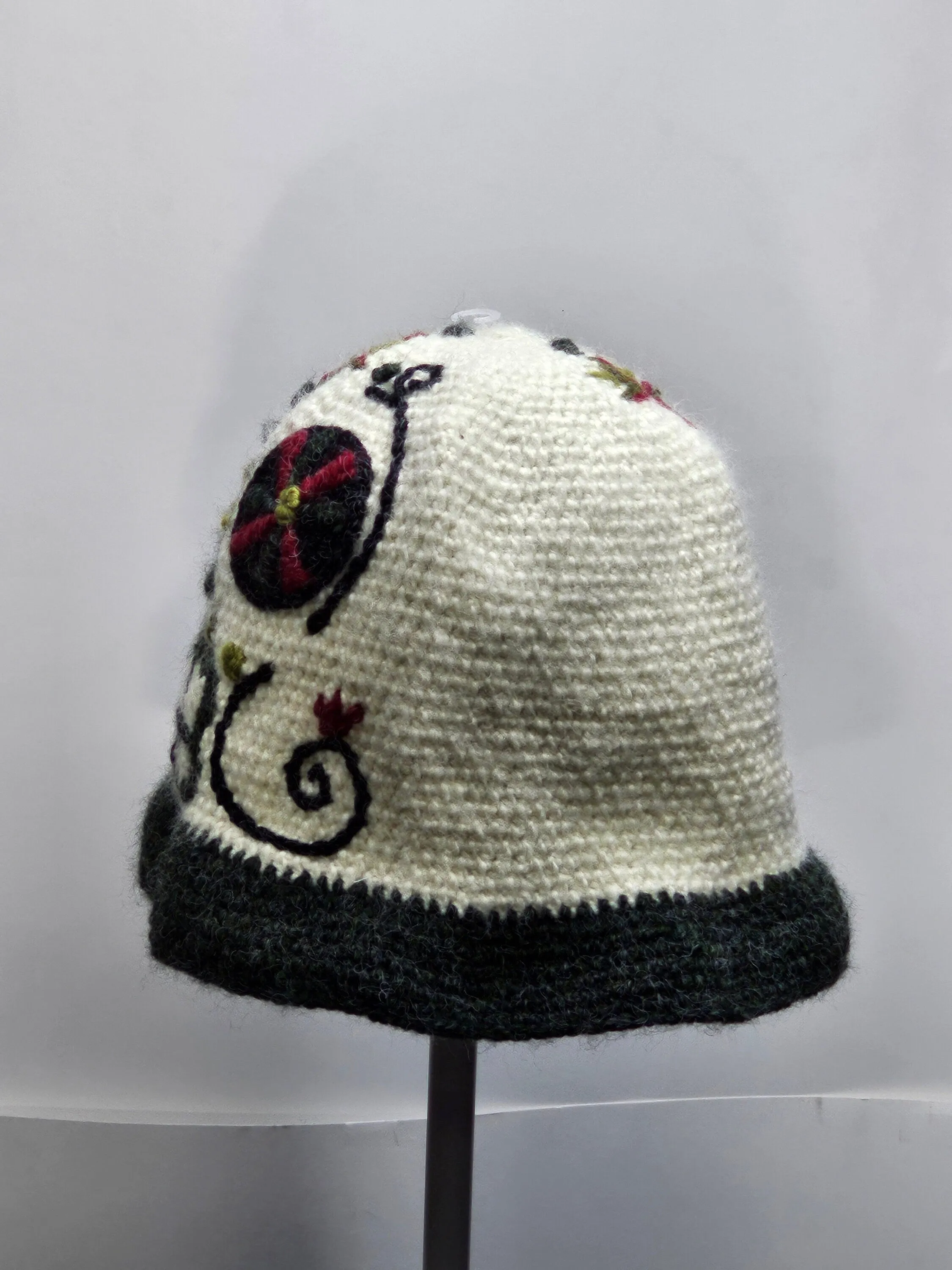 Sugar skull day of the dead bucket hat knit winter ski snowboard unisex