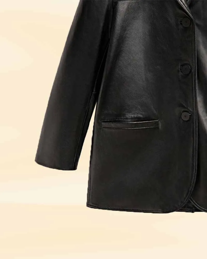 The Modern Maverick Nappa Leather Blazer