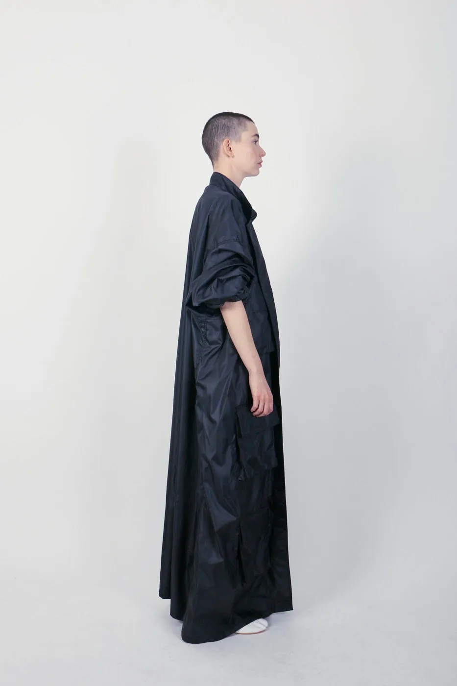 The Oversized Nylon Trench
