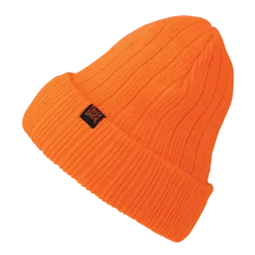 Tough Duck Chunky Knit Watch Cap - Orange