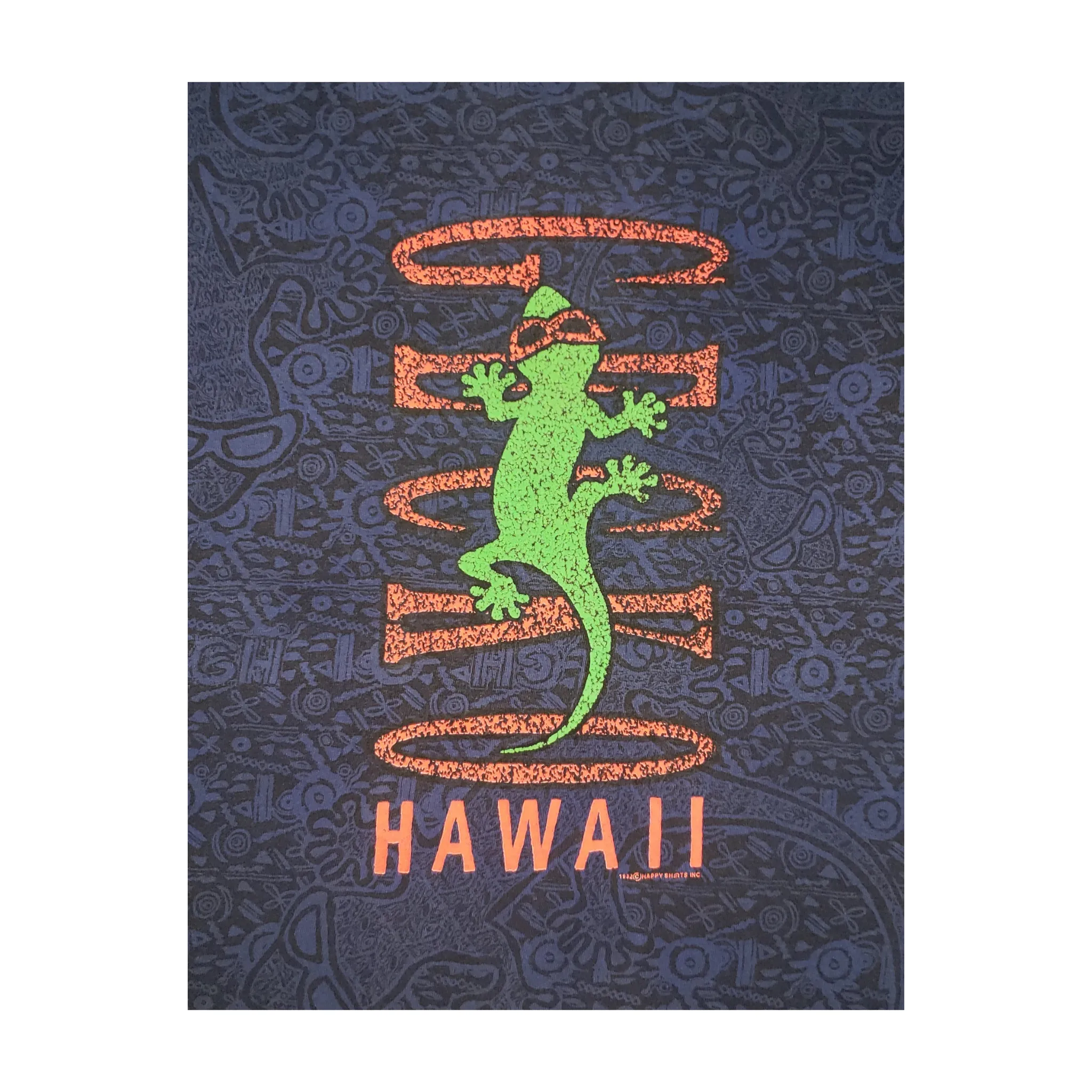 Vintage Gecko Hawaii All Over Print 1992 T-Shirt XL