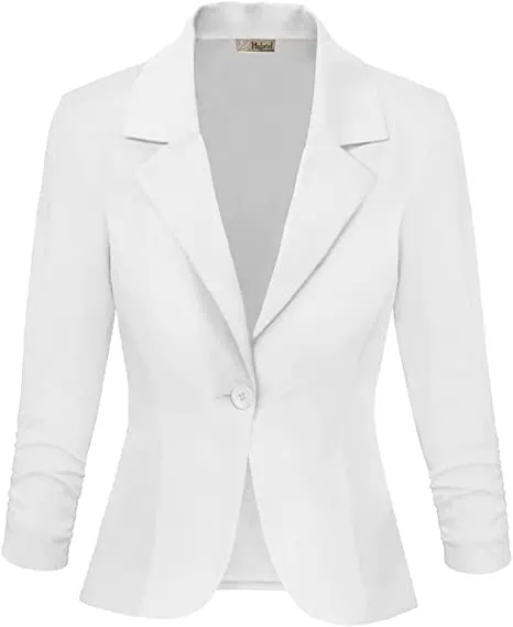 White Button Blazer