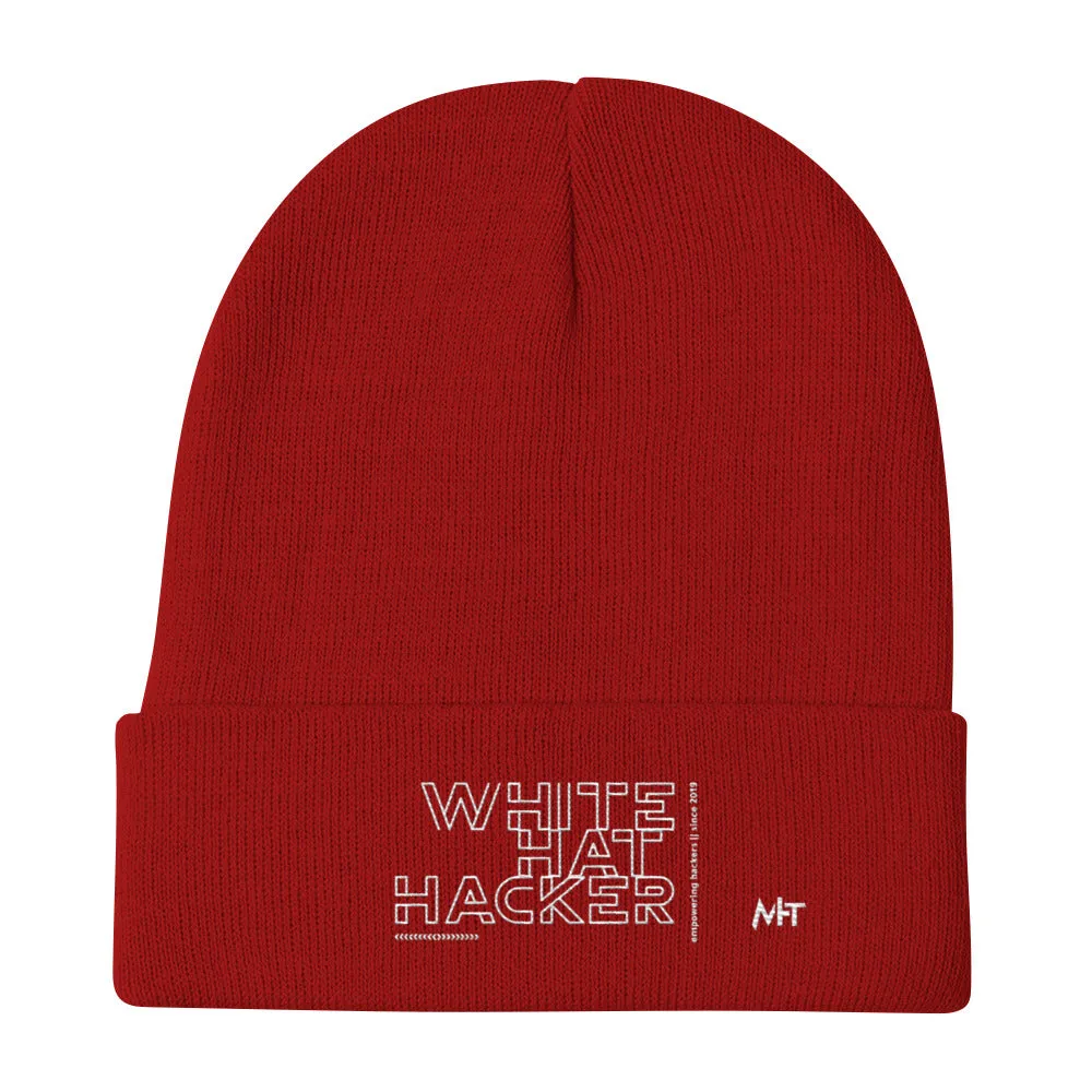 White Hat Hacker - Embroidered Beanie