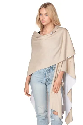 Zen Blend Reversible Poncho Wrap Sweater